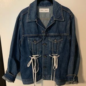 NWT! Proenza Schouler Drawstring Denim Jacket